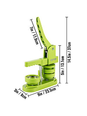Badge Button Press Maker – 2.28&quot; (58mm) with 1000 Pieces of Circle Button Parts for DIY Crafting