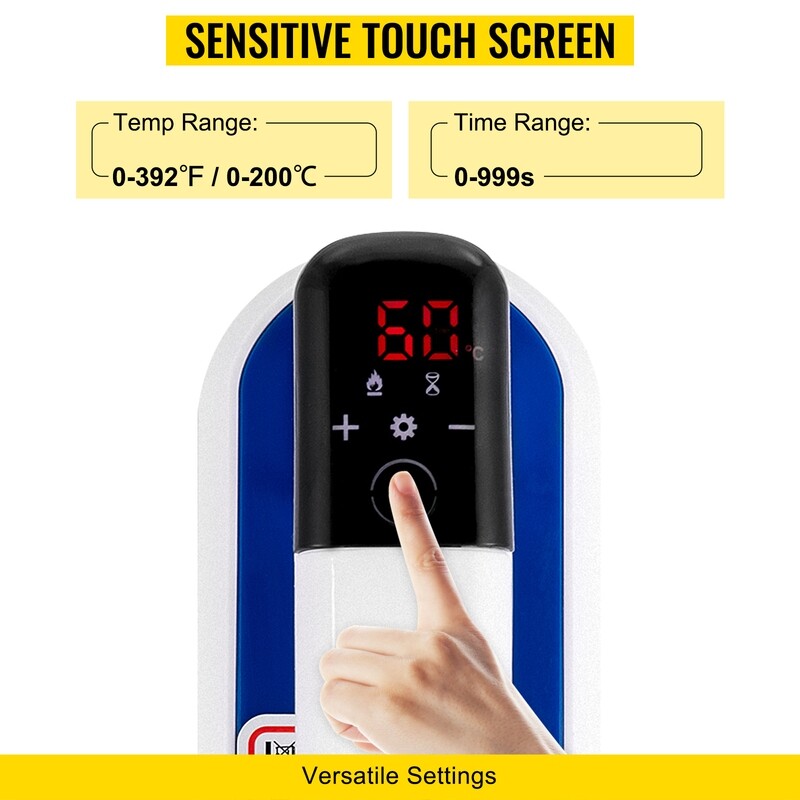 Portable Warmth Easy Mini Press Heat Machine for T-shirts with Sensitive Touch Screen Display [12 x 10] Inches