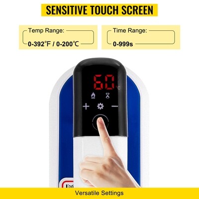 Portable Warmth Easy Mini Press Heat Machine for T-shirts with Sensitive Touch Screen Display [12 x 10] Inches