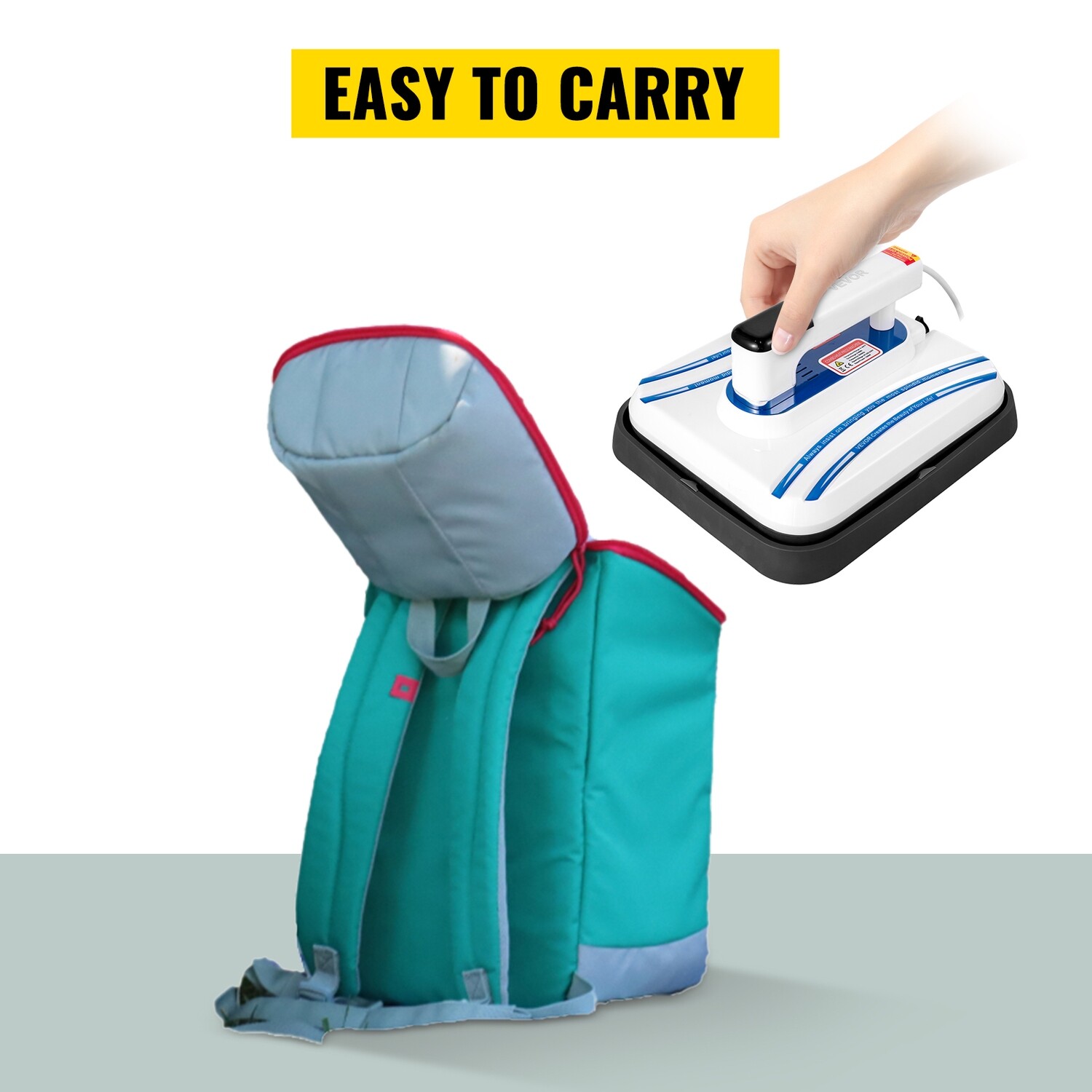 Portable Warmth Easy Mini Press Heat Machine for T-shirts with Sensitive Touch Screen Display [12 x 10] Inches