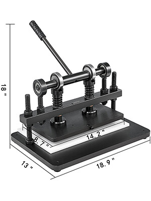 Manual Leather Cutting Machine 360x220mm Leather Embossing Machine Die Cutter