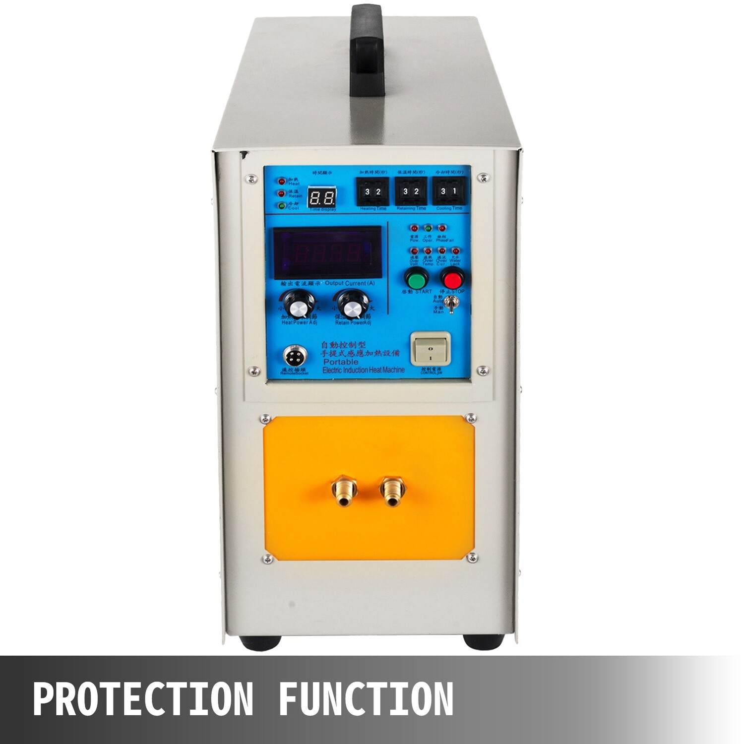 15KW High-Frequency Induction Heater 30-100 KHz, LH-15A 230V Heating Furnace System for Melting and Heat Treatment