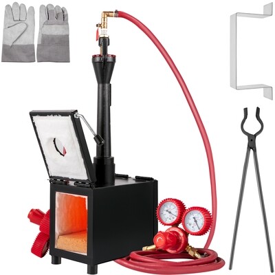 Metal Tool Making Portable Single Burner Gas Propane Forge Furnace