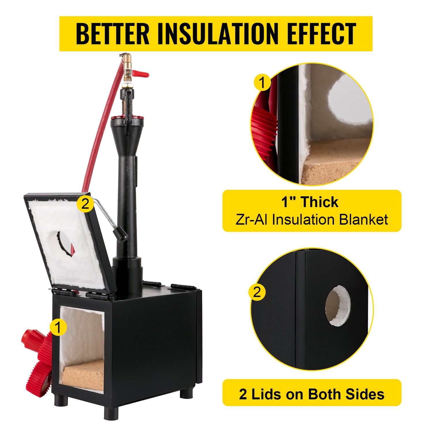 Metal Tool Making Portable Single Burner Gas Propane Forge Furnace