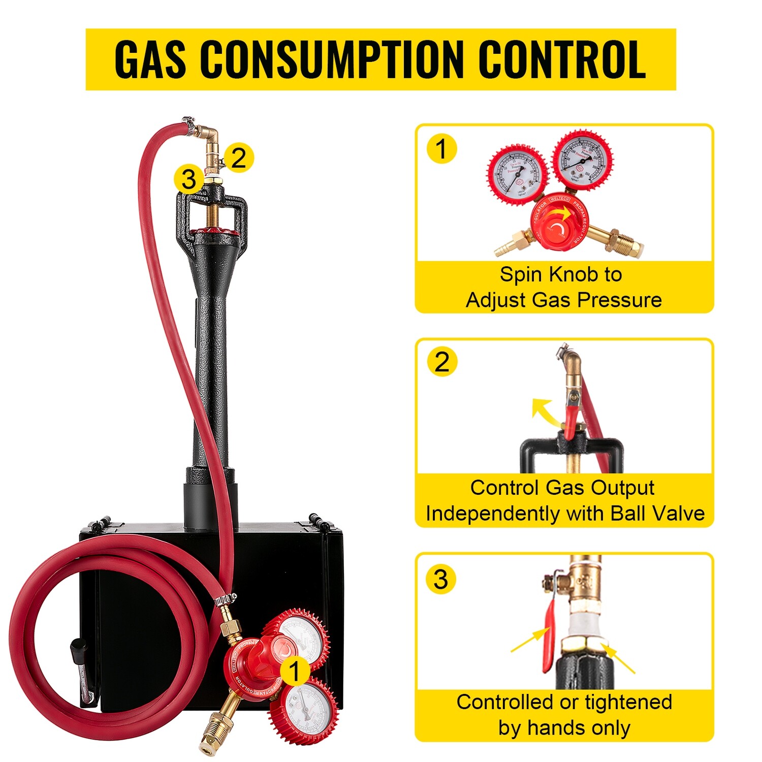 Metal Tool Making Portable Single Burner Gas Propane Forge Furnace
