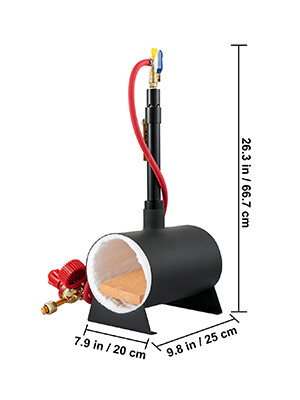 Metal tool-making portable gas propane forge furnace burner