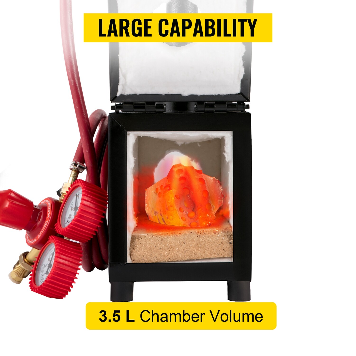 Metal Tool Making Portable Single Burner Gas Propane Forge Furnace