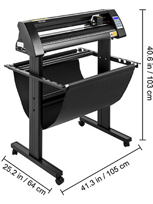 870mm Vinyl Cutter with LED Guide Light - Precision Tool for Creating Signs and Labels, Designed for Efficient Vinyl Cutting