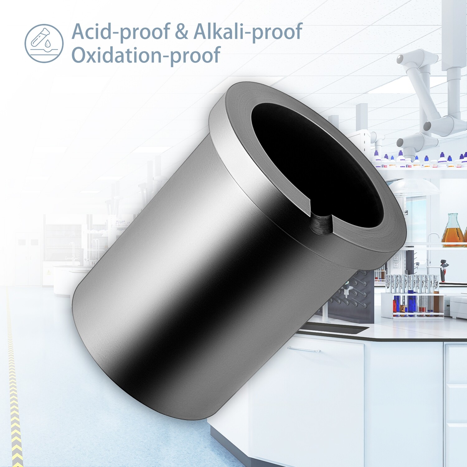3kg High Purity Graphite Crucible for Melting Gold and Silver - Ideal for Furnace Casting Applications with Excellent Heat Resistance and Durability