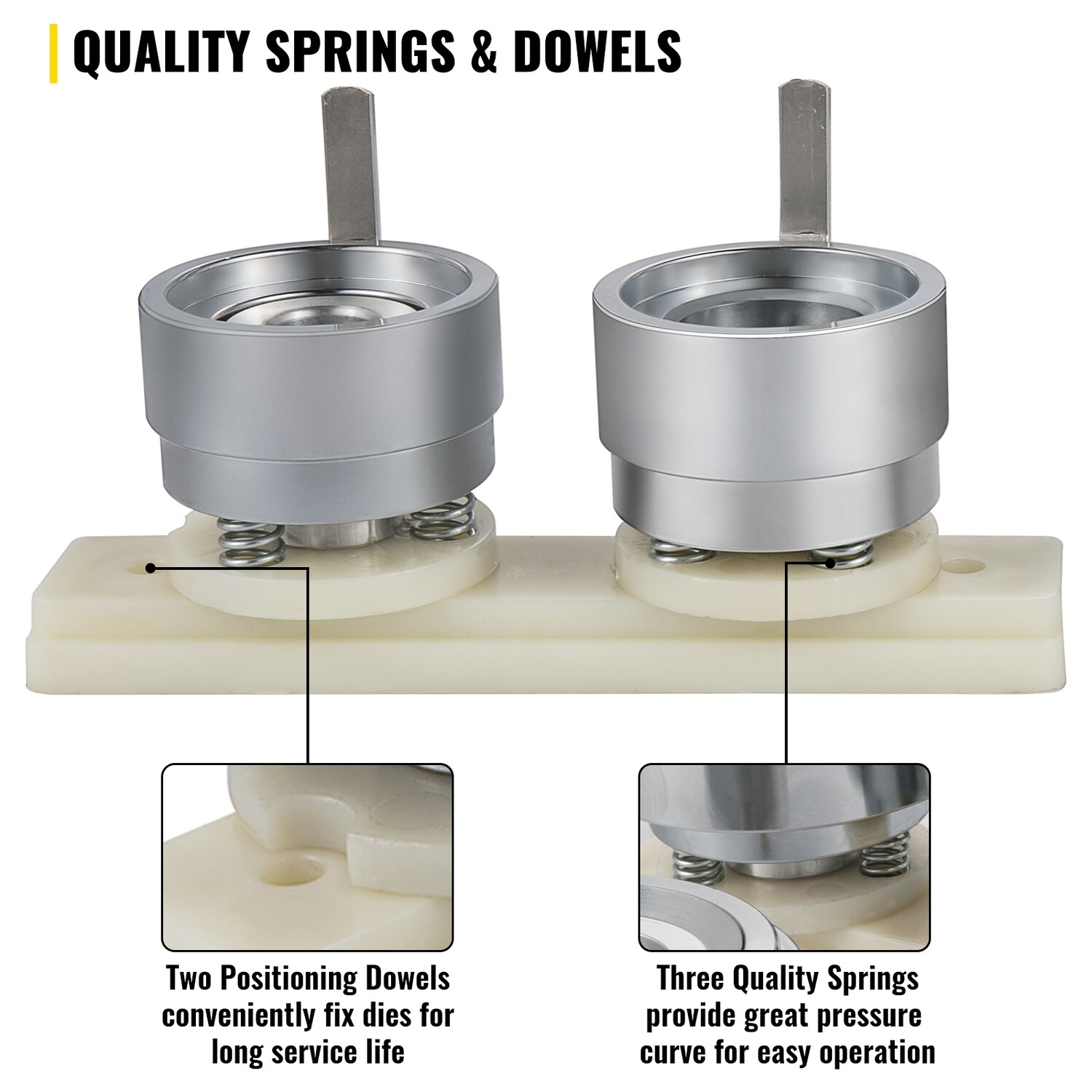 Round Button Mold for DIY Button Maker – Badge Punching Press Die for Custom Designs and Crafts
