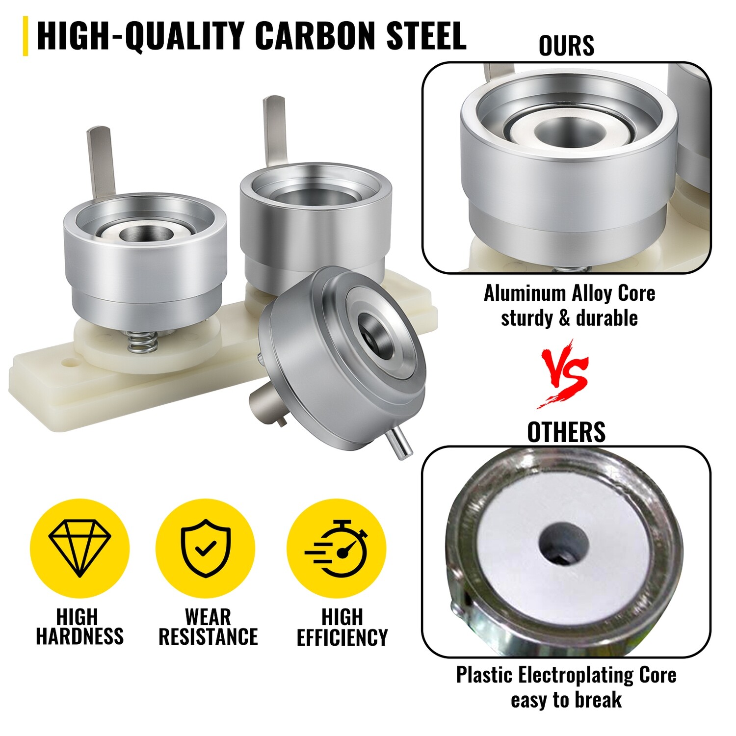 Round Button Mold for DIY Button Maker – Badge Punching Press Die for Custom Designs and Crafts