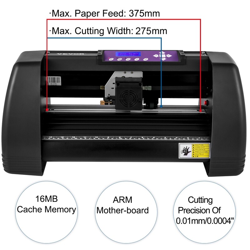 Offline 14&quot;/375mm LCD Plotter Machine with Vinyl Cutter U-Disk Windows