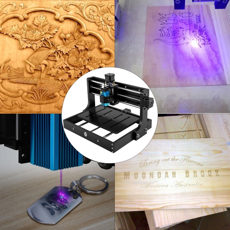 5.5w Mini Laser Engraver Cnc 3020 Cnc Machine 300x200x40mm Laser Engraving