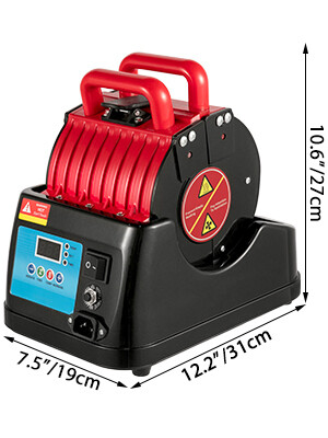 600W Red Heat Press Mug Press Machine - Versatile Bottle and Cup Press for Custom Printing and Personalization
