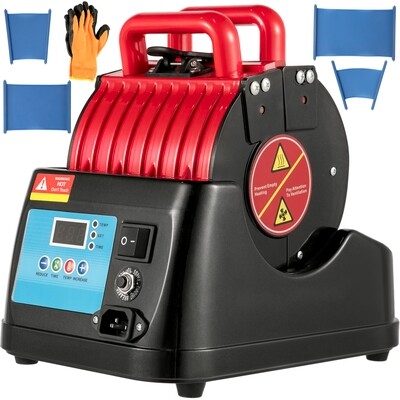 600W Red Heat Press Mug Press Machine - Versatile Bottle and Cup Press for Custom Printing and Personalization