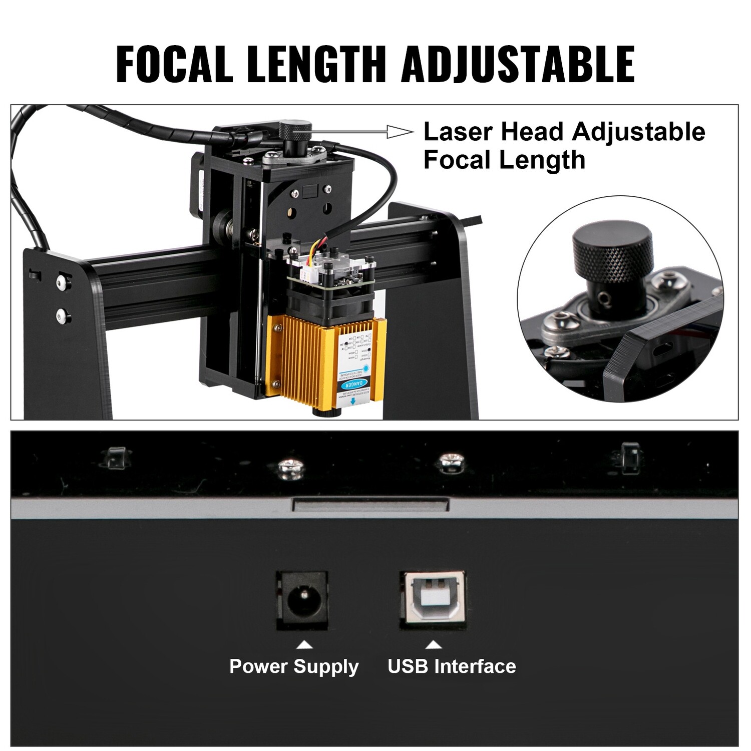 15W CNC Mini Laser Engraver Cutter for Cylindrical Engraving, Wood, Metal, and Acrylic – High Precision Laser Marking Machine