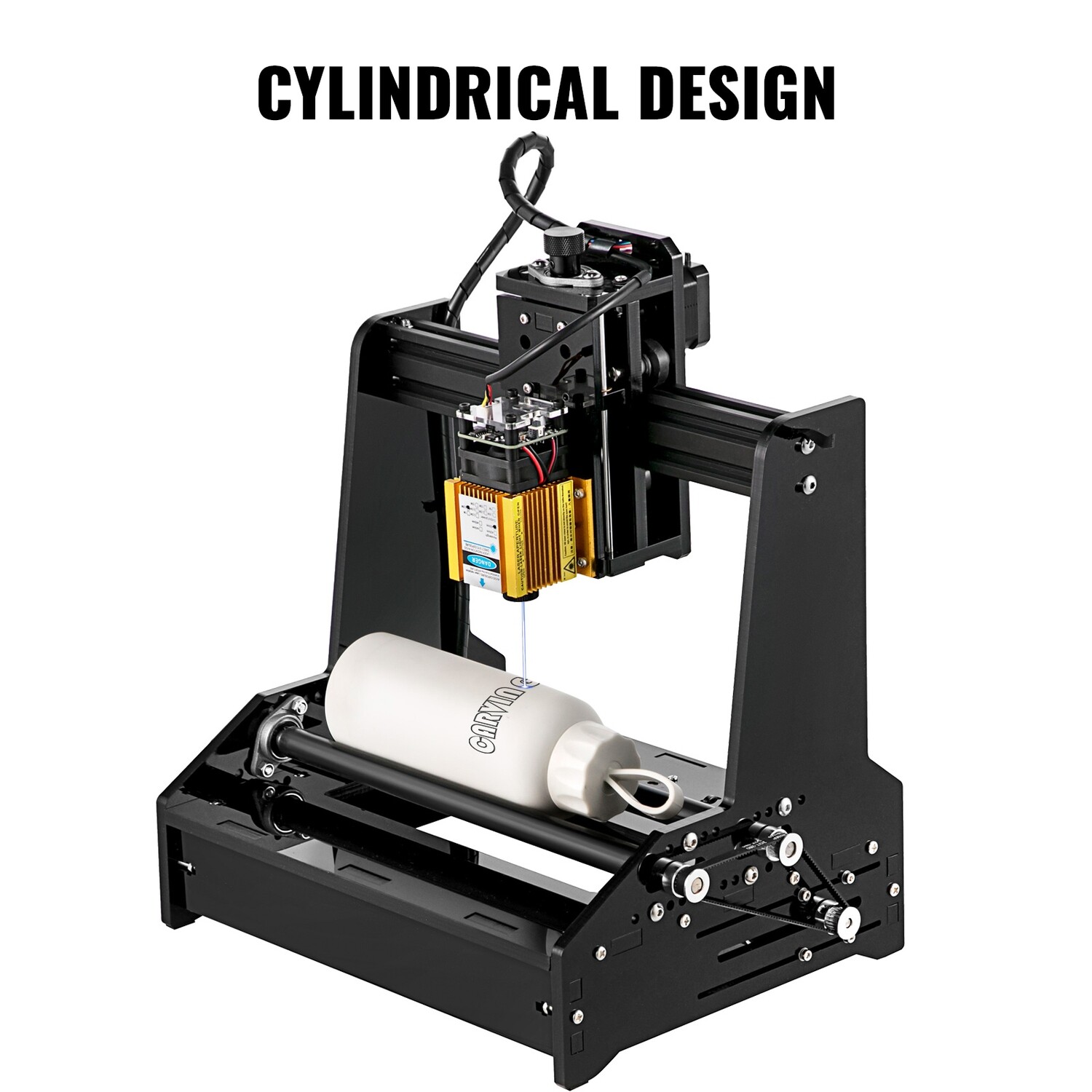15W CNC Mini Laser Engraver Cutter for Cylindrical Engraving, Wood, Metal, and Acrylic – High Precision Laser Marking Machine