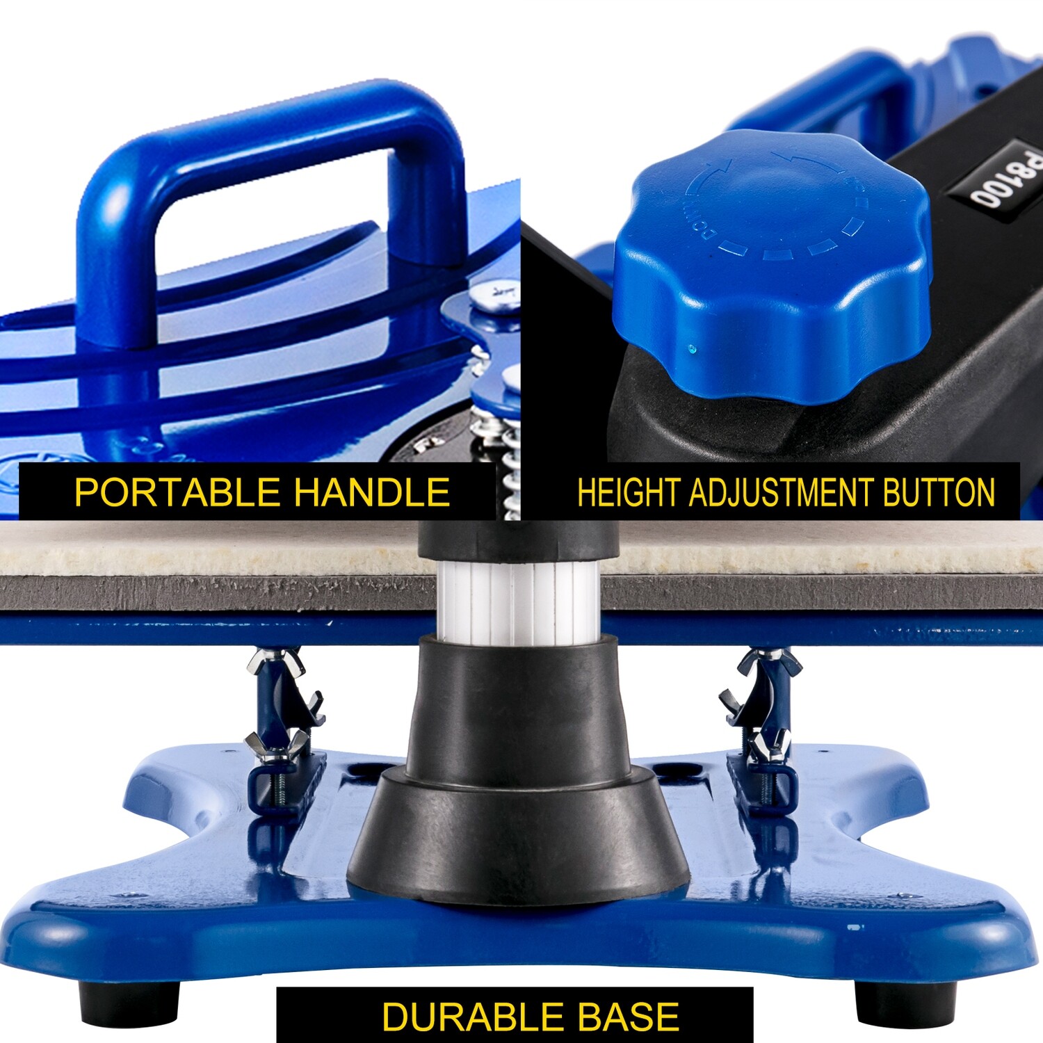 Heat Press 5-in-1 Multifunction 12x15 Sublimation Machine for DIY T-Shirts, Mugs, Caps, and Custom Printing