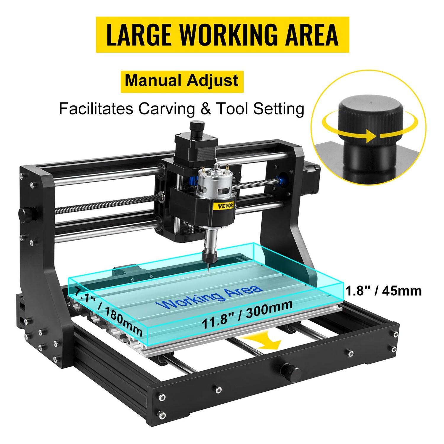 Laser Engraver For Plastic Wood Leather Cnc 3018 Pro 2500mw Cnc Machine