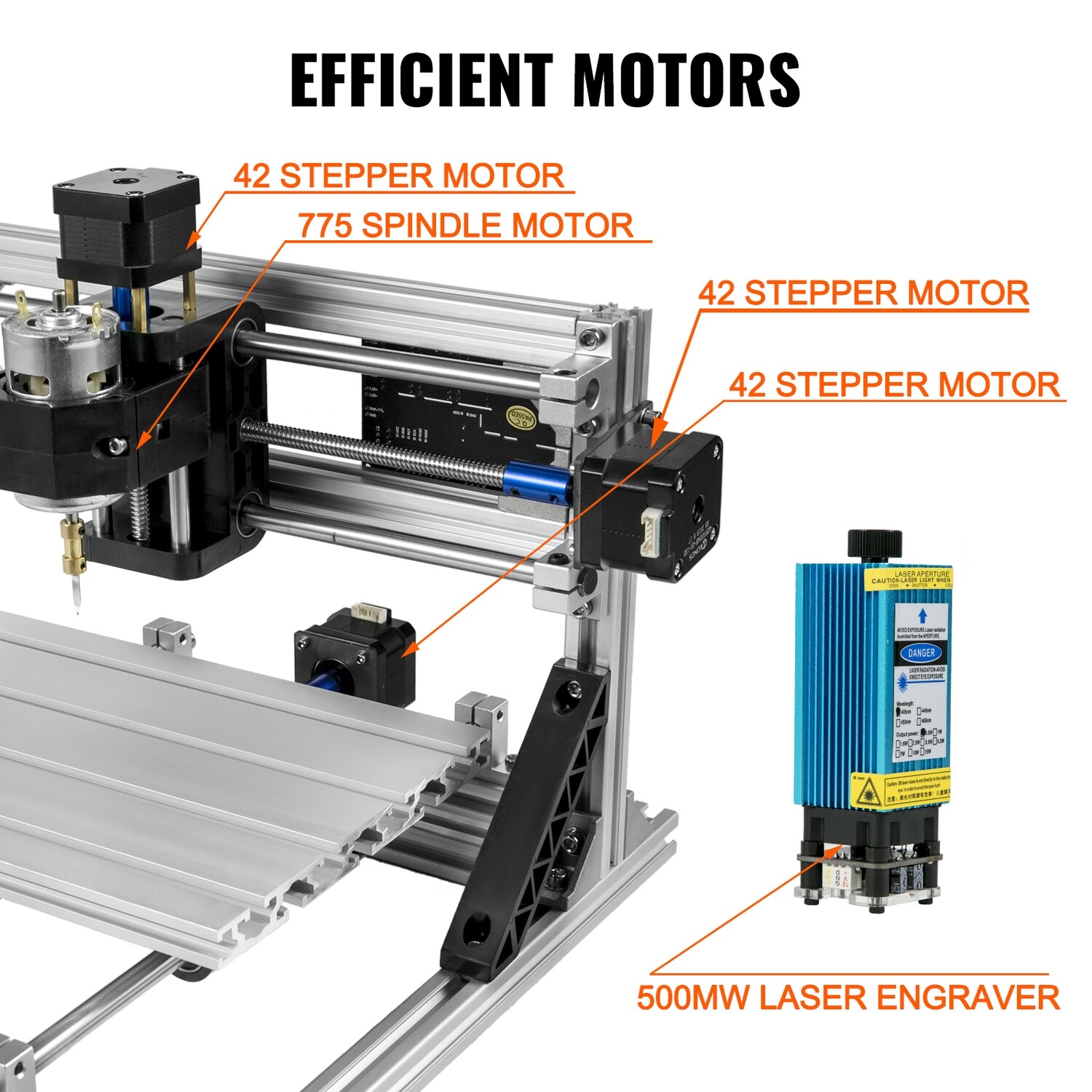 CNC 3018 Pro 500mw 300×180×45mm CNC Machine GRBL Control Mini Laser Engraver with Offline Controller 3 Axis