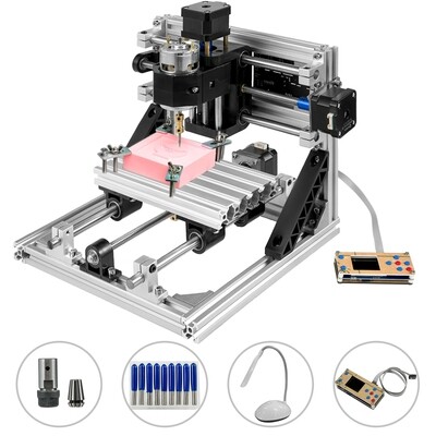 CNC 1610 Router Kit with ER11 - Precision USB Engraver and Offline Controller for Accurate Cutting and Engraving - Perfect for Woodworking, Metalworking, and DIY Projects
