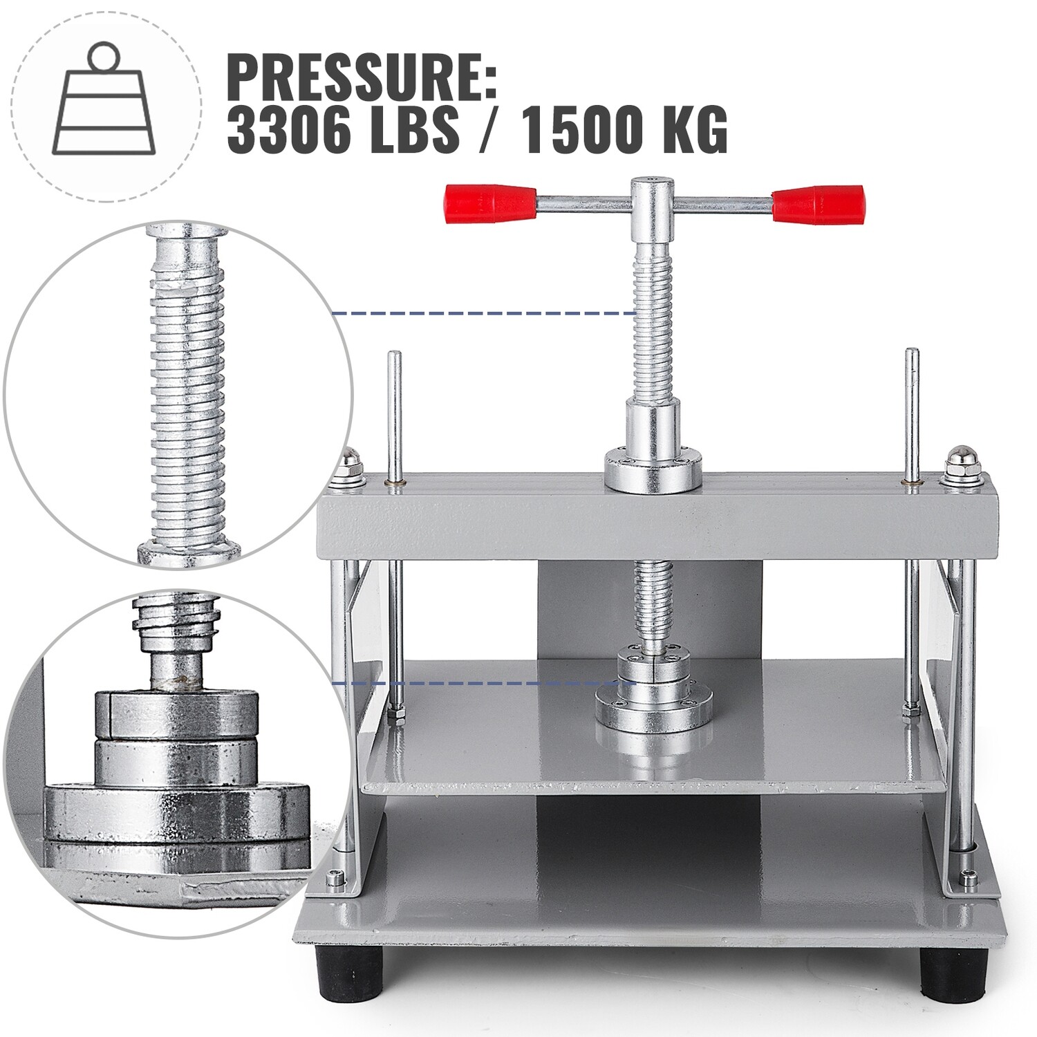 A4 Flat Paper Press Machine - Manual Steel Bookbinder Press for Receipt Flattening and Document Preparation, Durable and Efficient for Professional Use