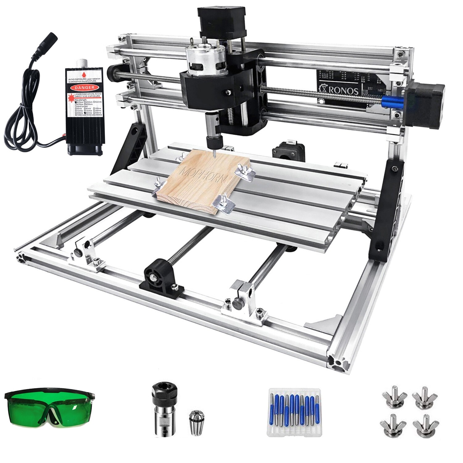 CNC 3018 Router Kit With Laser Engraver Grbl Injection Laser Engraver, Size: 500mw