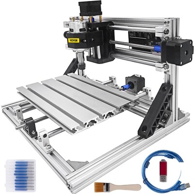 CNC 2418 GRBL Control Milling Machine – 3-Axis Engraver Kit for Wood, PVB, and PCB