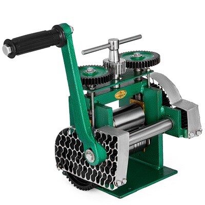 Combination of 80mm Manual Pattern Tableting Jewelry Making Rolling Mill Machine