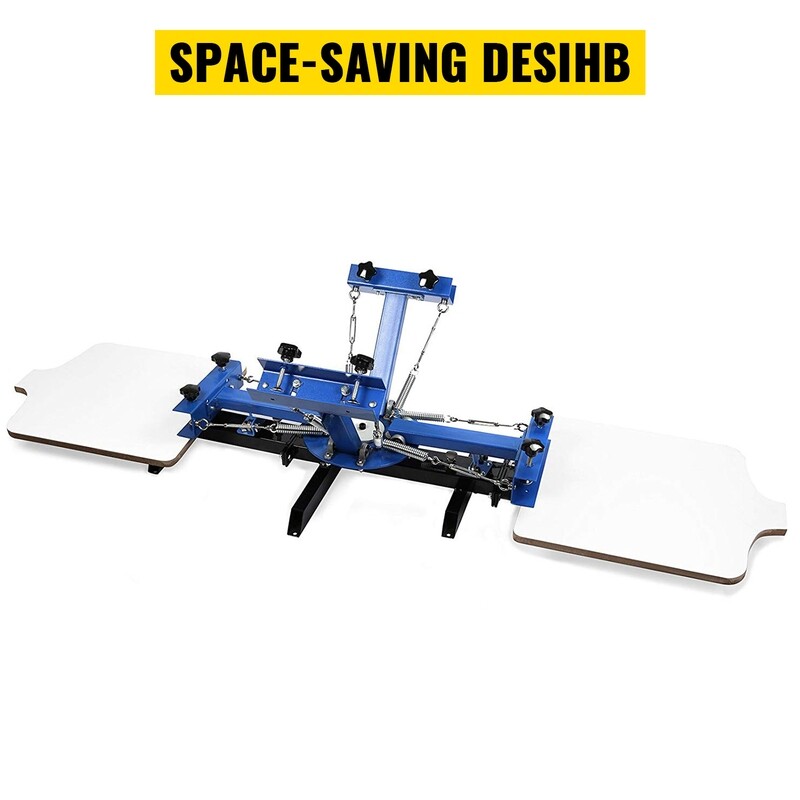 Silk Screen Printing Machine with 4 Colors and 2 Stations Print Screening Paper Excellent