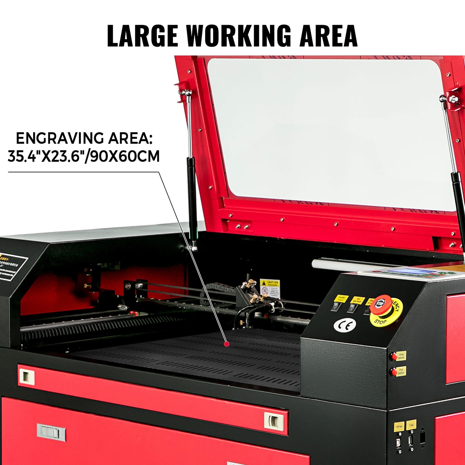 100W CO2 Laser Engraving and Cutting Machine, 900x600mm – Upgraded USB Engraver Cutter for Precision Projects