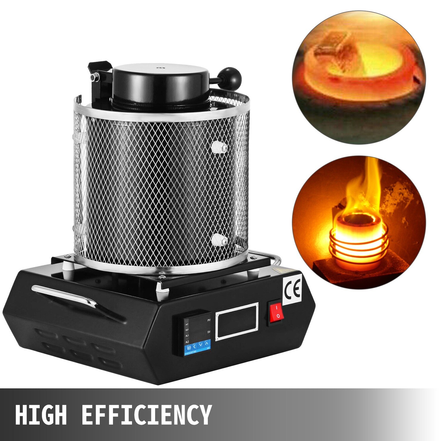 1kg Gold Muffle Furnace with Graphite Crucible 220V, Professional Automatic Melting Furnace – Optimal Capacity and Voltage