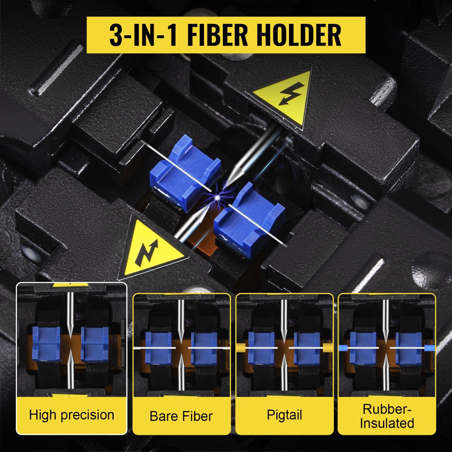 7800mAh 5S Splicing Machine AI-9 Optical Fiber Fusion Splicer - High-Performance Welding Machine for Precision Fiber Optic Splicing