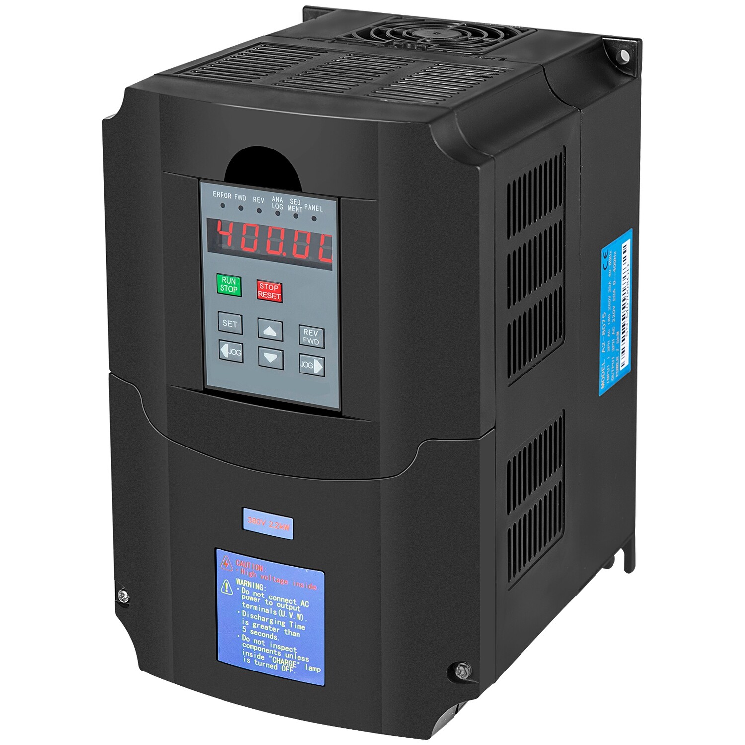 3 Phase Asynchronous Motor Speed Controller 2.2KW 3HP 380V 10A 400Hz VFD