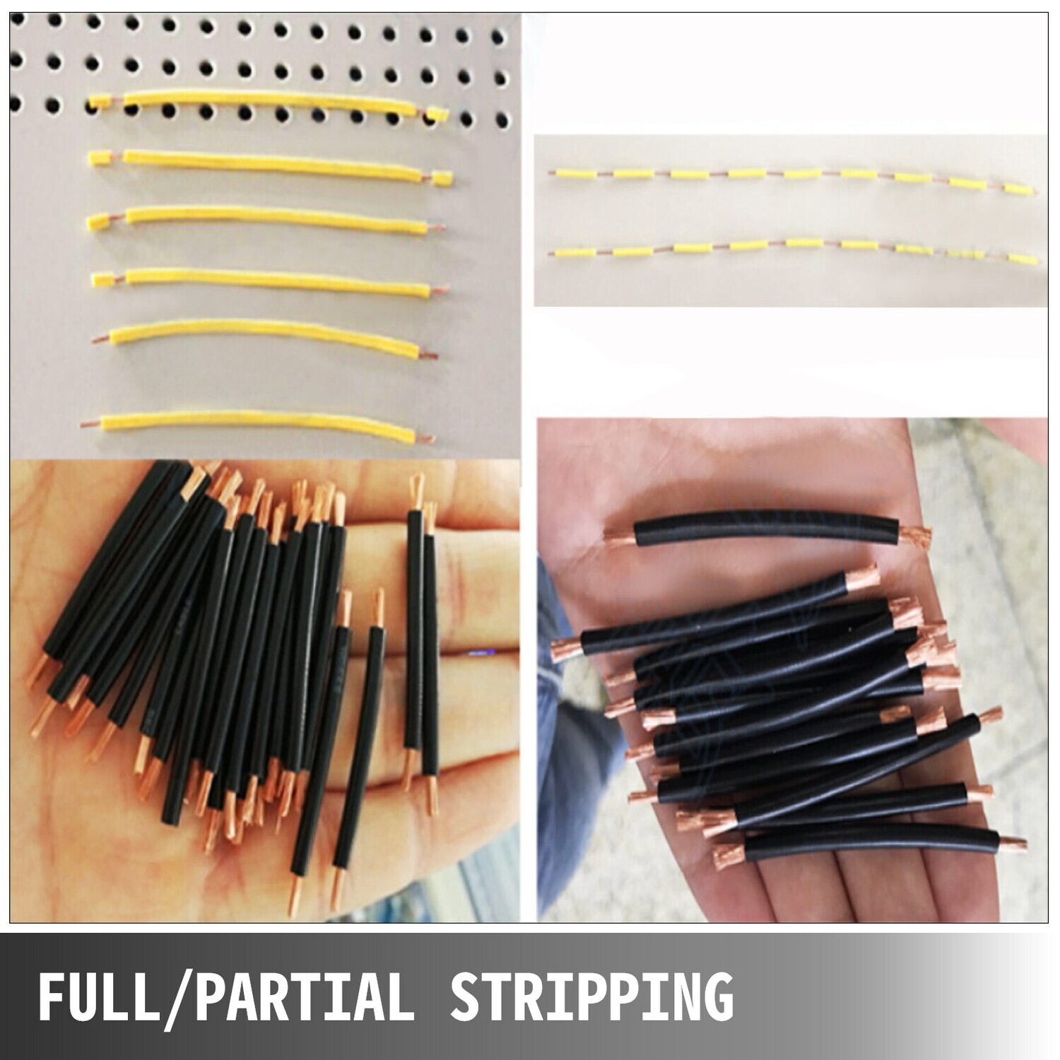 Automated 300V Wire Stripper – Computerized Wire Stripping and Peeling Device with Straightener and Gathering Plate for Wires 0.1–10mm²