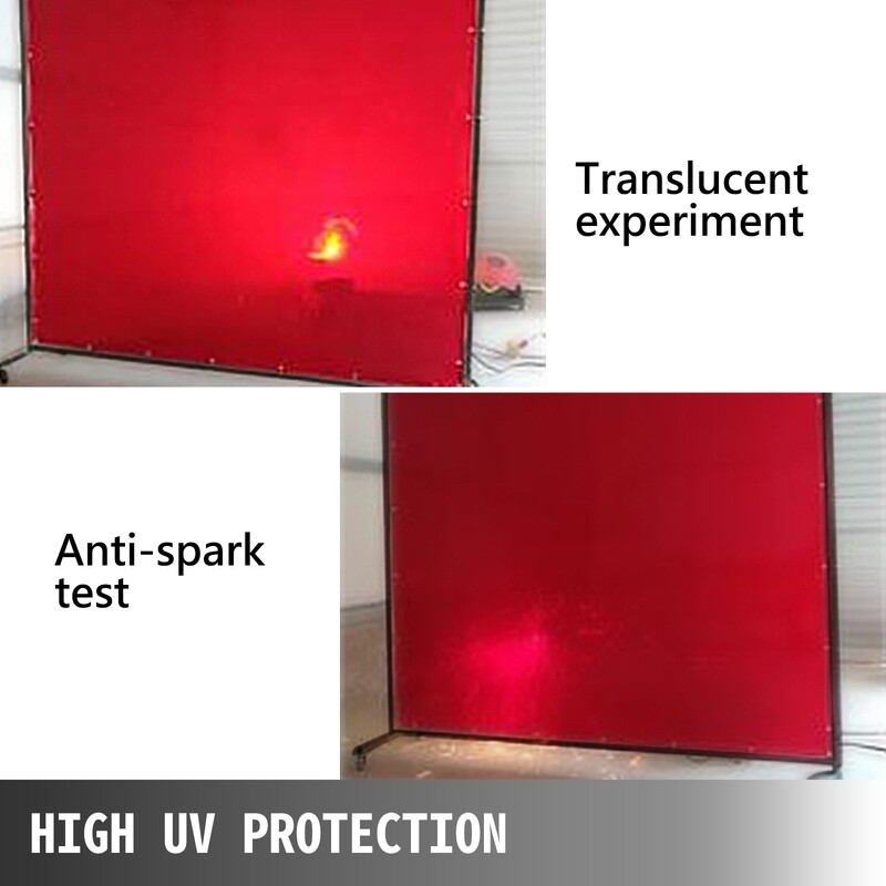 6&#39; X 6&#39; Flame Retardant Vinyl Welding Screens with Red Frame