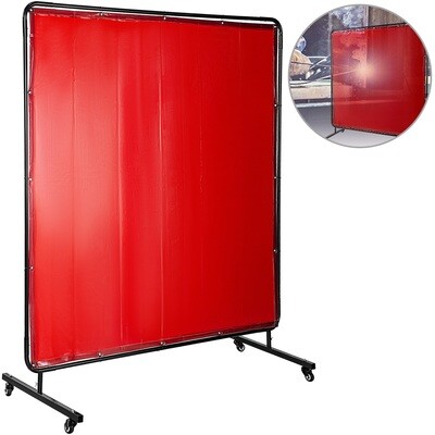 6&#39; X 6&#39; Flame Retardant Vinyl Welding Screens with Red Frame