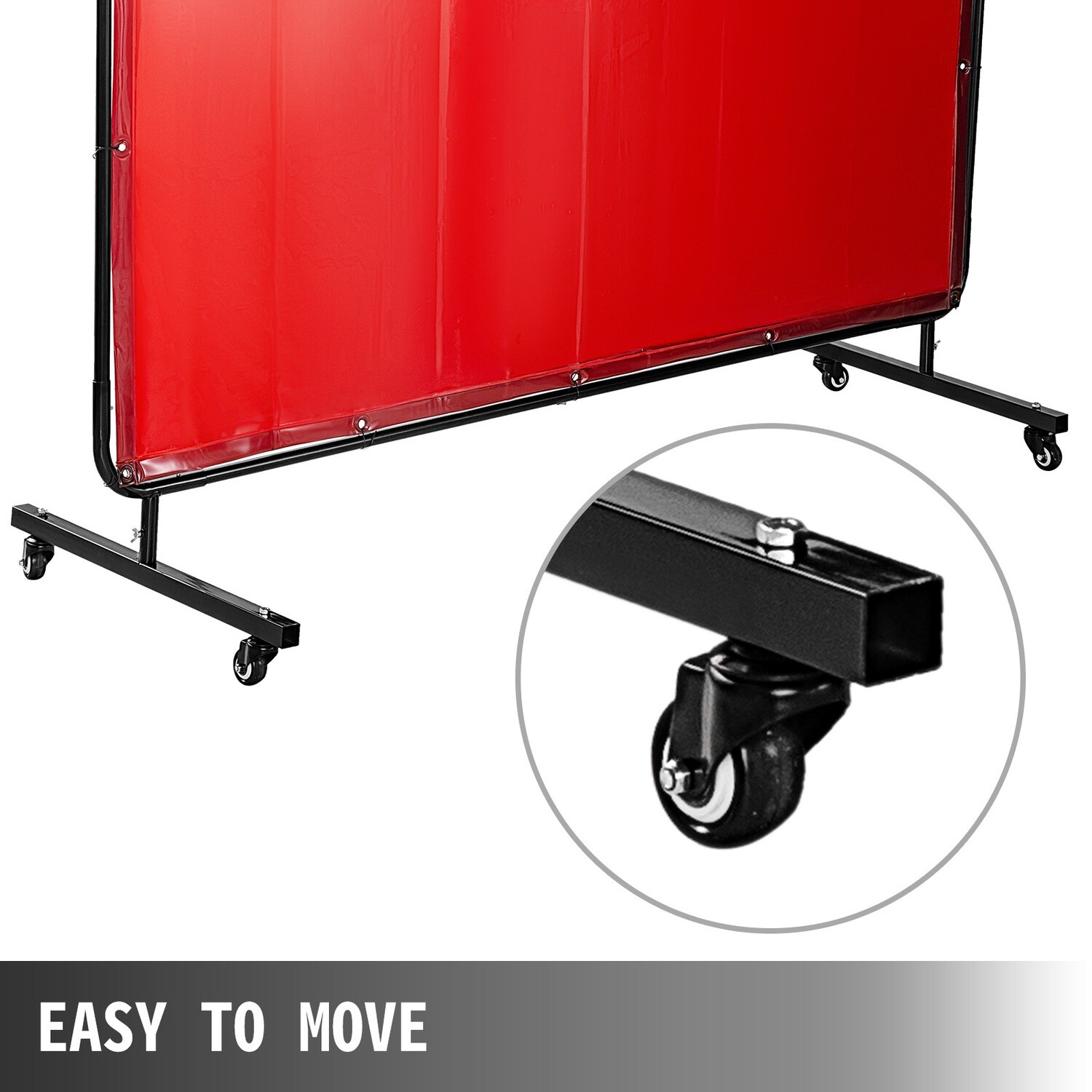 6&#39; X 6&#39; Flame Retardant Vinyl Welding Screens with Red Frame