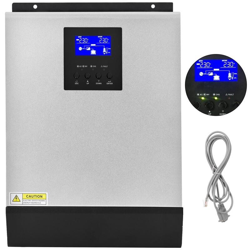 24V Low Frequency Pure Sine Wave MPPT Off-Grid Power Inverter - 230V AC Solar Inverter for Reliable Energy Conversion
