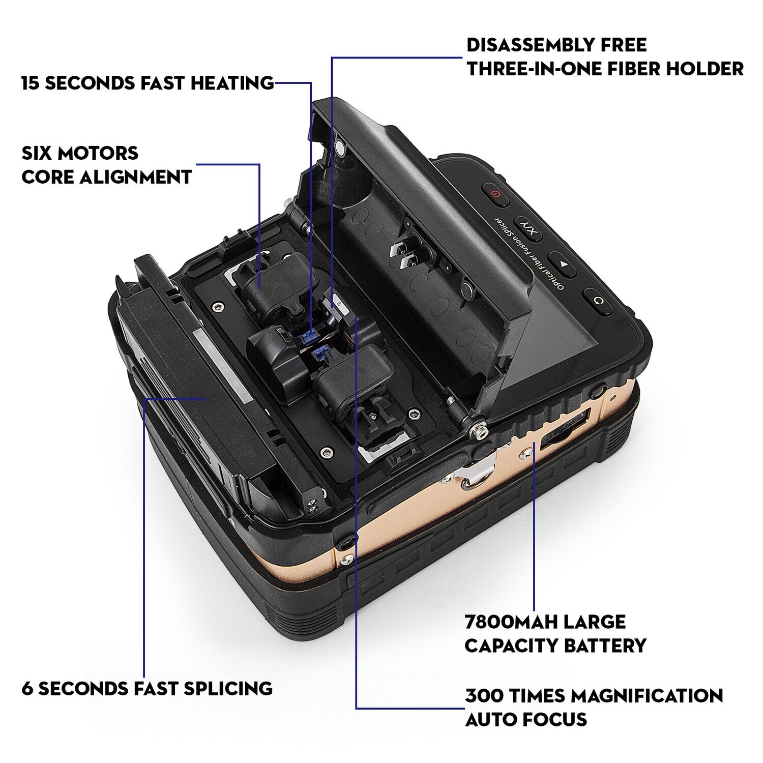 Fiber Optical Welding Splicing Machine Automatic Ai-8 Fiber Fusion Splicer Kits