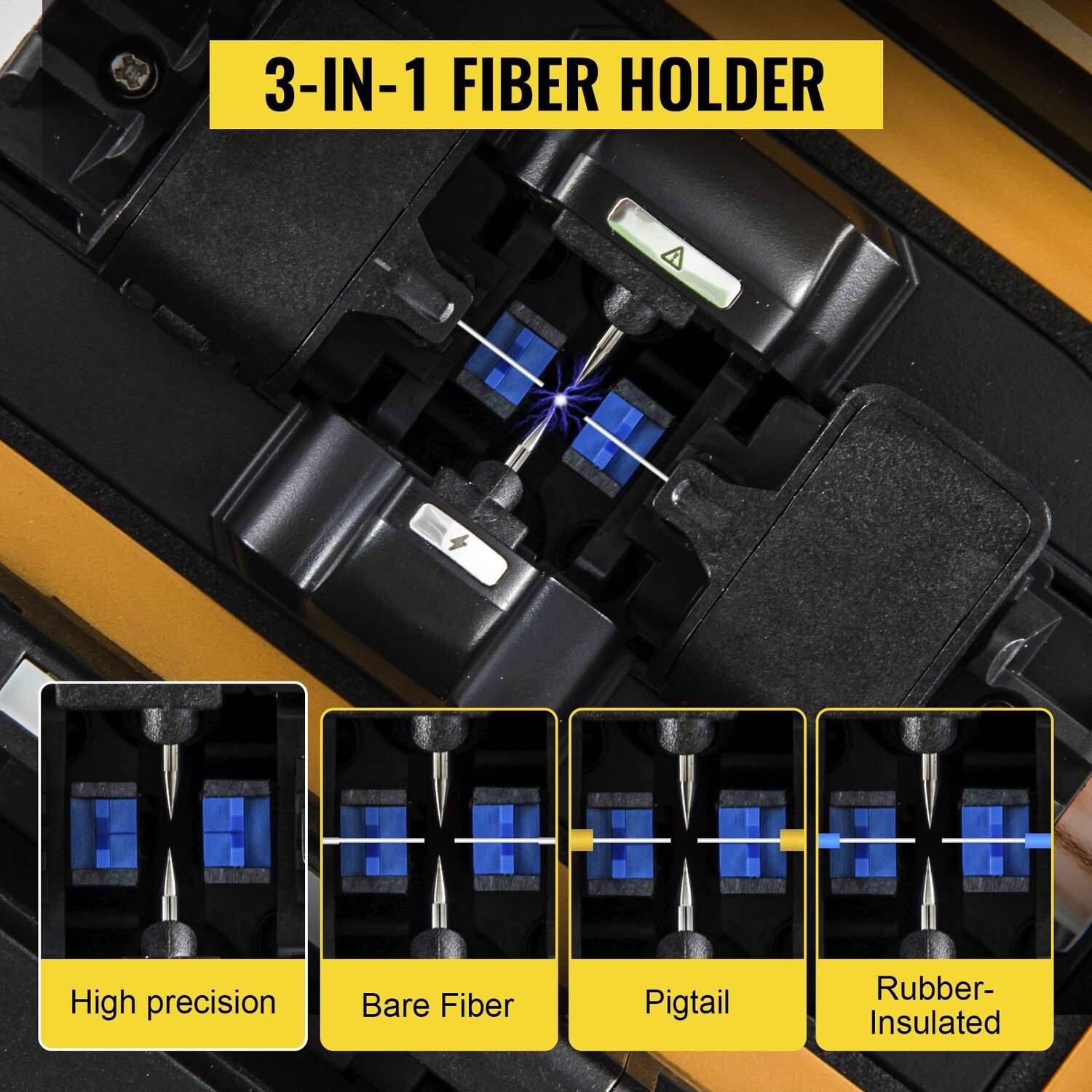 Fiber Optical Welding Splicing Machine – Automatic AI-8 Fiber Fusion Splicer Kit for Precise and Efficient Splicing