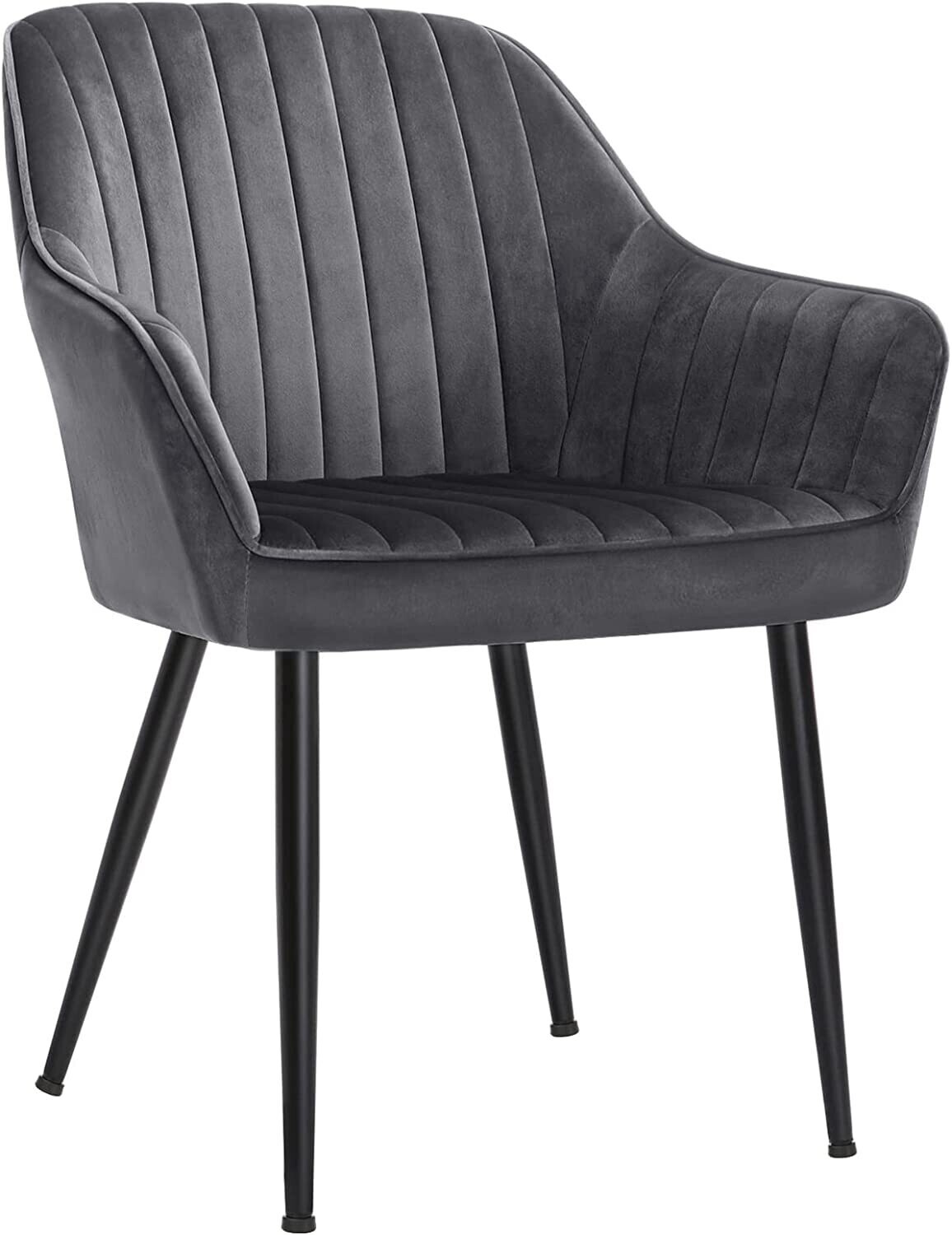Metal Legs, Dining Chair, Armchair, Upholstered Chair with Armrests
