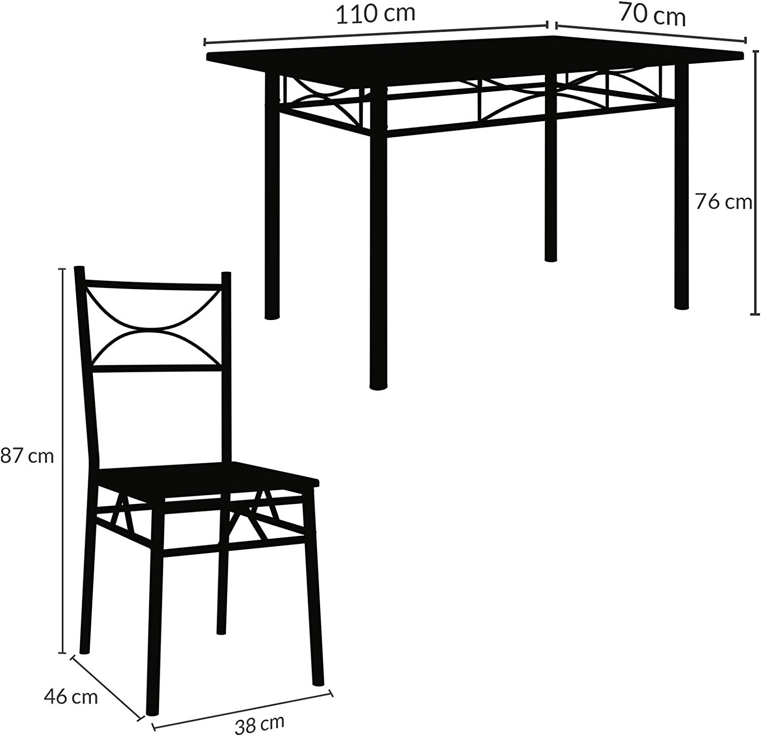 ​Dining Room Set Dining Table Kitchen Table with 4 Chairs​