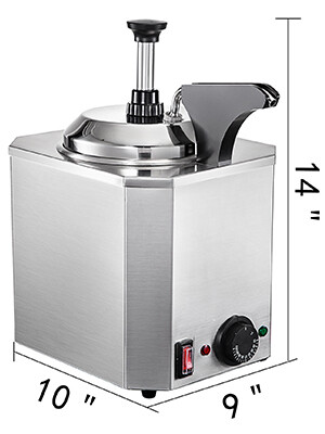 Pump for Fudge Warmer and Hot Cheese Steel, stainless 1 Pump Nacho Cheese Warmer