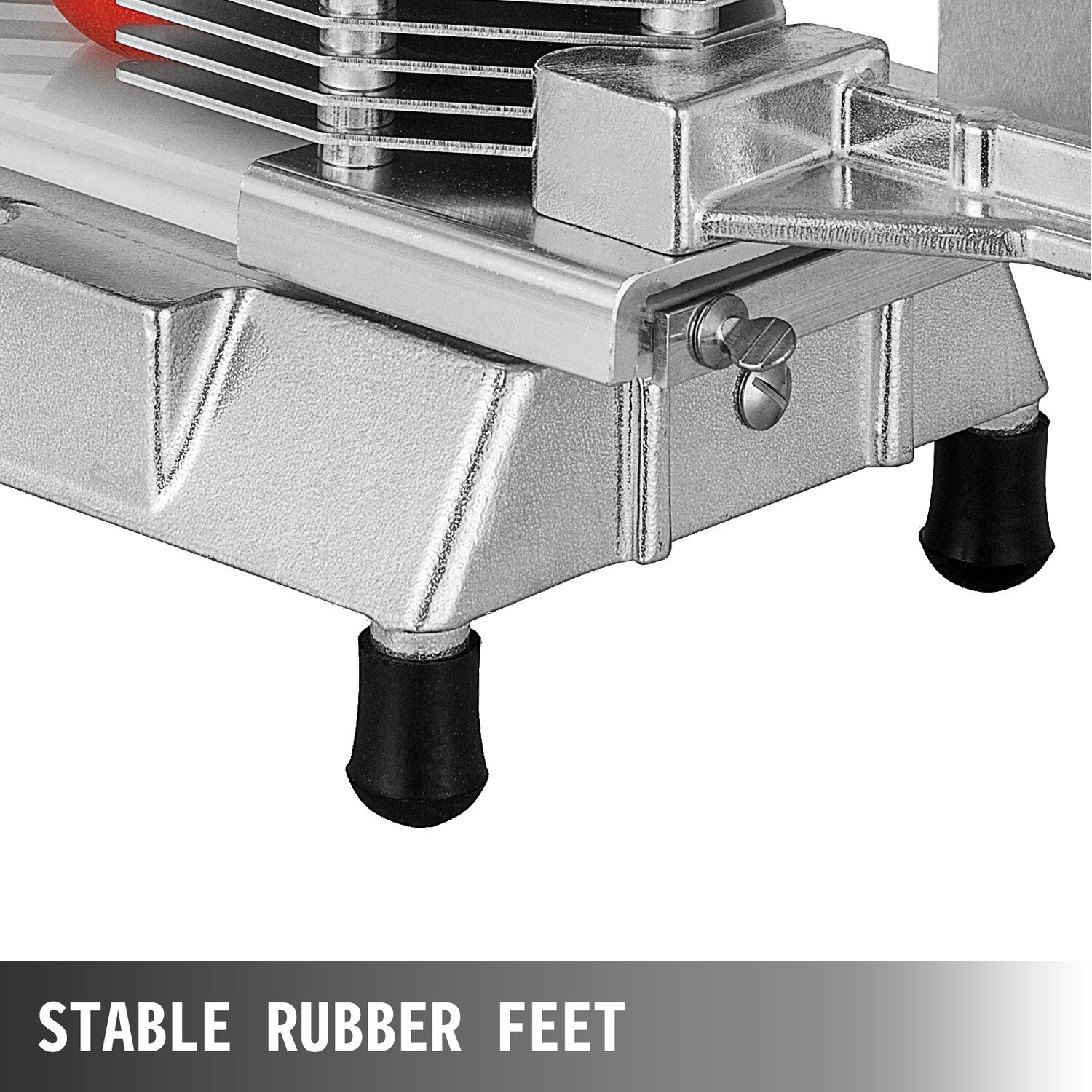 Stainless Steel Cast Manual Tomato Slicer With 3/16 Scalloped Blade