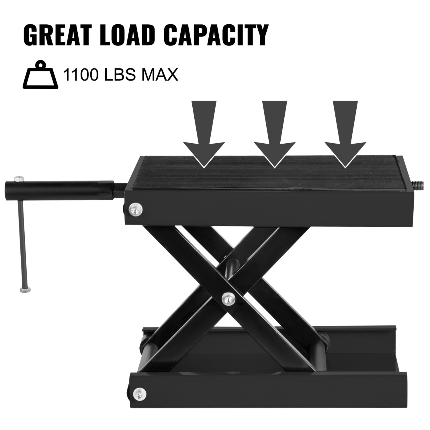 Motorcycle Jack Scissors for Motorcycles Black Jack 1100lb Motorcycle Lift Table