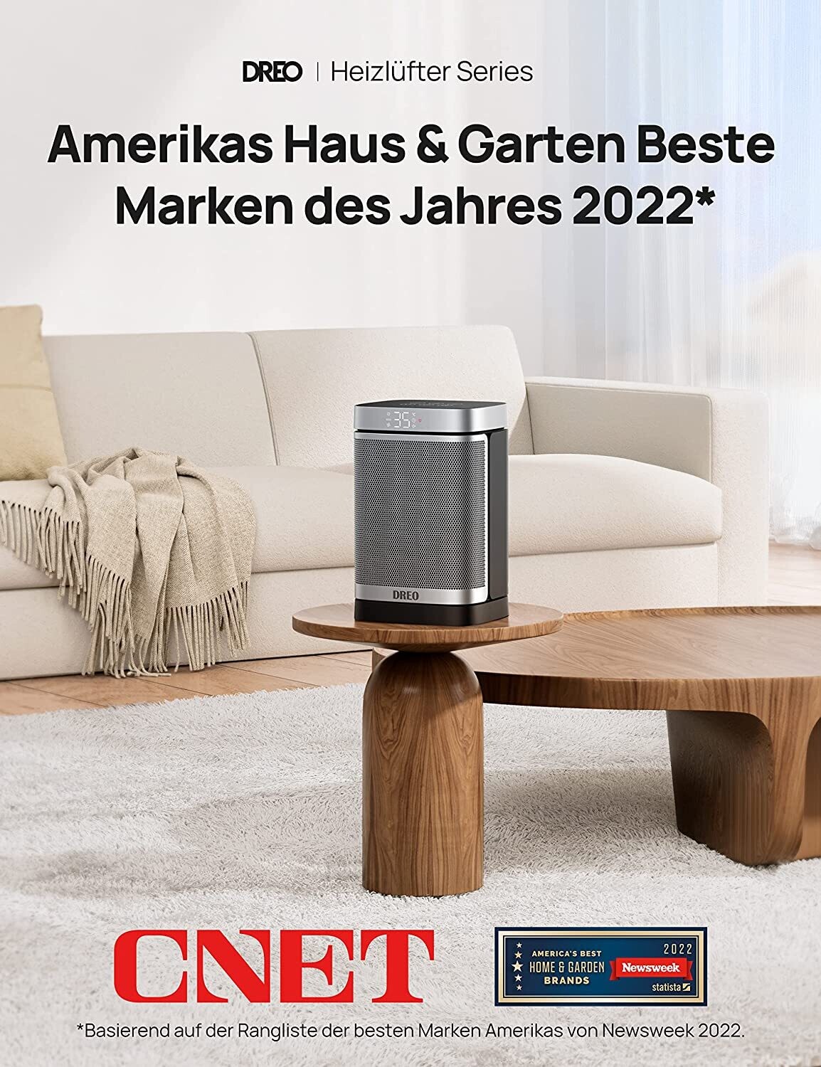 Ceramic Fan Heater with Energy Saving Thermostat, 12-Hour Timer, and Remote Control for Efficient Home Heating