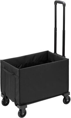 2-in-1 Folding Hand Truck with Bag – Portable Heavy-Duty Shopping Cart for Convenient Transport