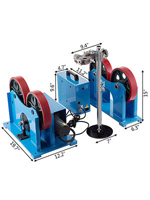 Roll Welding Positioner 1t 2200lb Rotary Turning Positioner Roller Machine