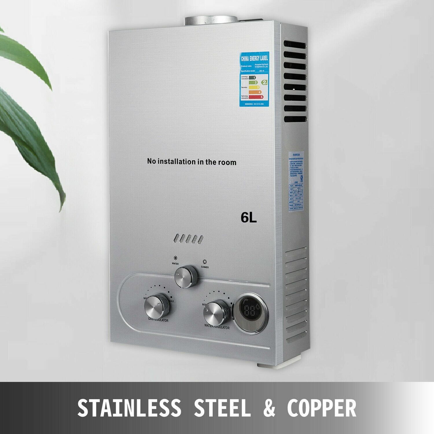 6L/8L/10L/12L/16L/18L/20L Gas Water Heater Capacities for Efficient Hot Water Supply
